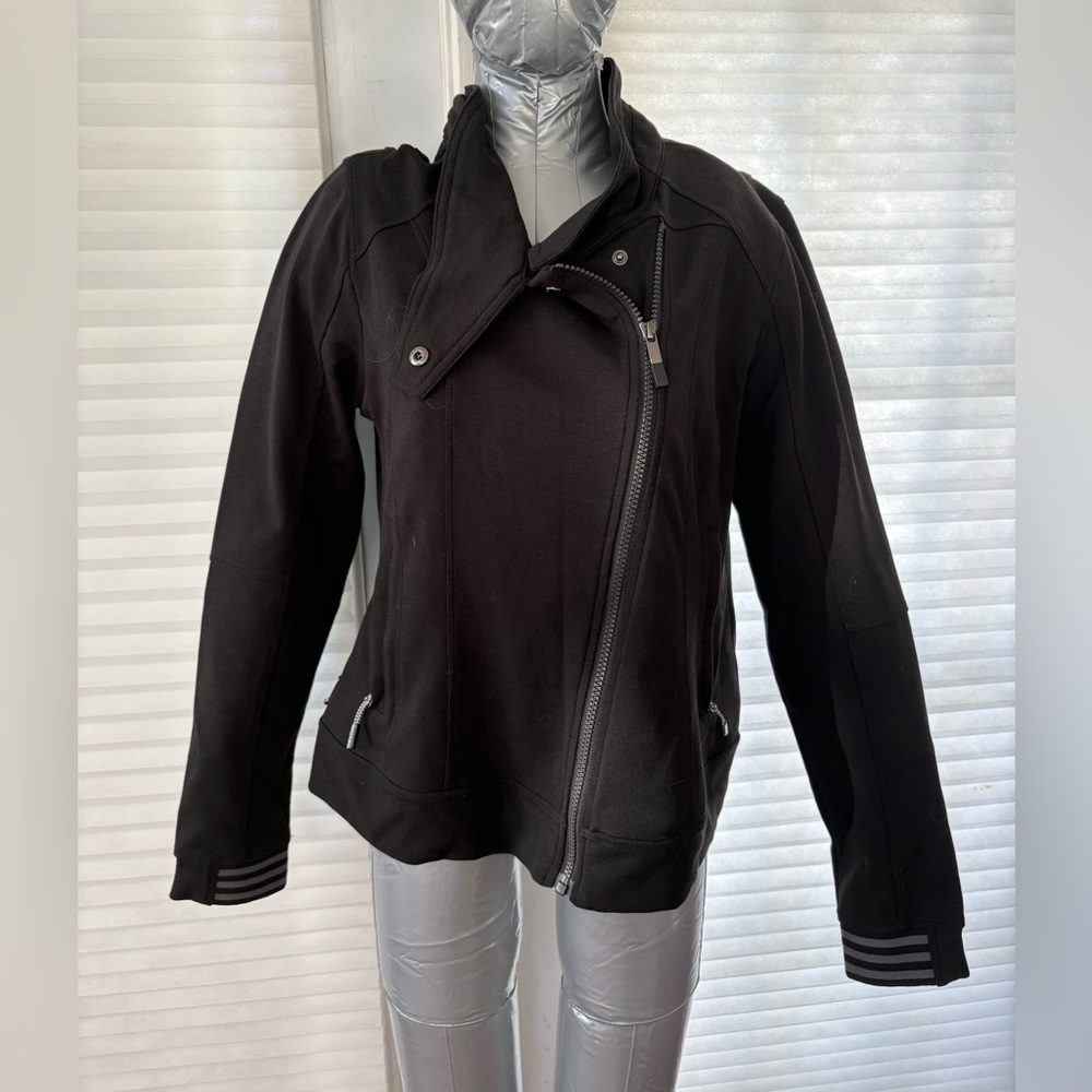 Lole Women's Black Bomber Moto Jacket